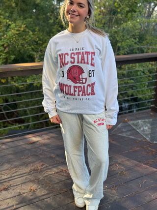 NC State Crewneck Sweatshirt- Girl Tribe Co