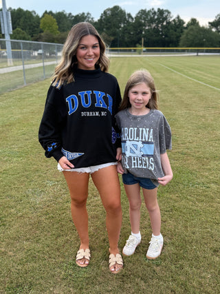 Duke Blue Devils Embroidered Mockneck