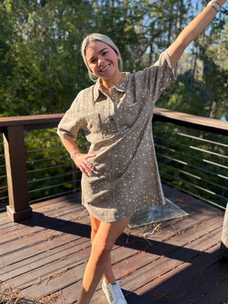 Bambi Print Mini Dress