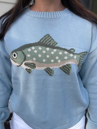 Coastal Fish Crewneck Sweater