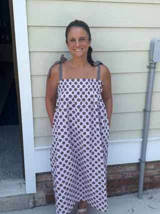 Lavender Polka Dot Dress