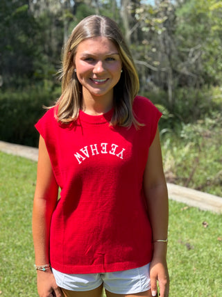 Yeehaw Mock Neck Short Sleeve Top