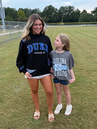 Duke Blue Devils Embroidered Mockneck