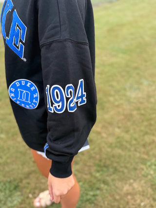 Duke Blue Devils Embroidered Mockneck