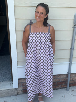 Lavender Polka Dot Dress