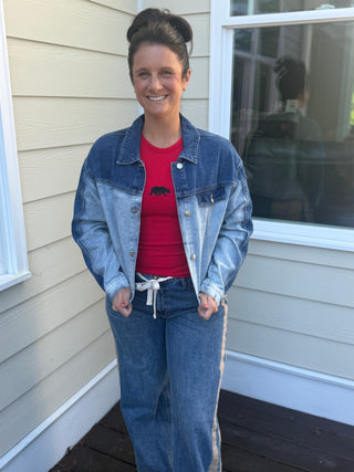 Ombré Denim Jacket