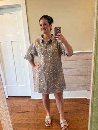 Bambi Print Mini Dress