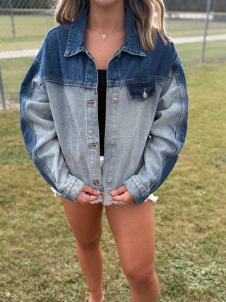 Ombré Denim Jacket