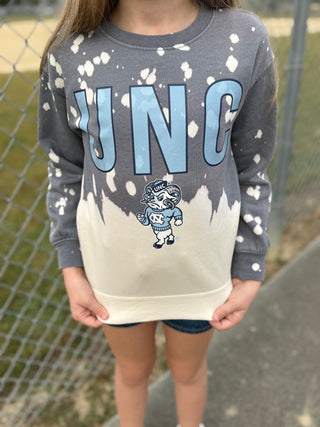 North Carolina Tar Heels Faded Kids Crewneck