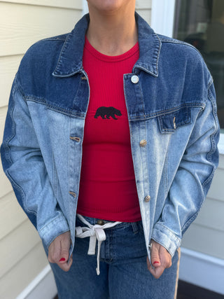 Ombré Denim Jacket
