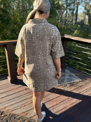 Bambi Print Mini Dress