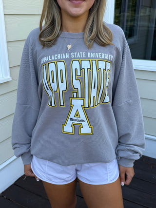 Appalachian State Mountaineers Vintage Corded Pullover