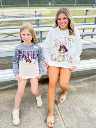 East Carolina Pirates Faded Pullover