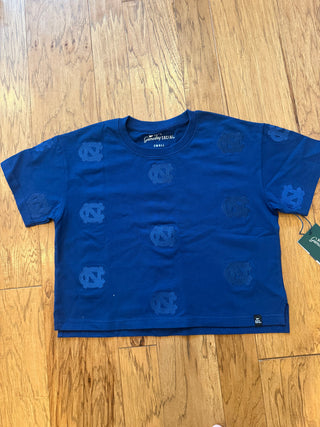 UNC Embroidered Crop Top