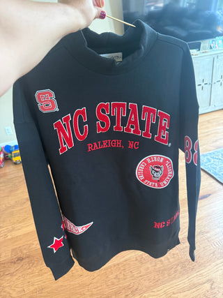 NC State University Black Patch Mockneck