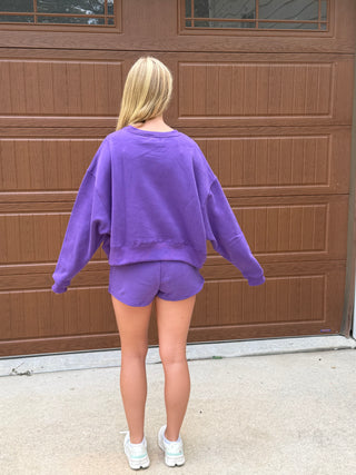 ECU purple Crewneck Sweatshirt