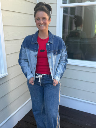 Ombré Denim Jacket