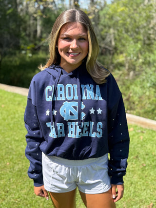 North Carolina Tar Heels Rhinestone Hoodie