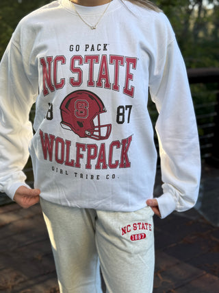 NC State Crewneck Sweatshirt- Girl Tribe Co