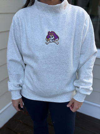 ECU Pirate Mockneck