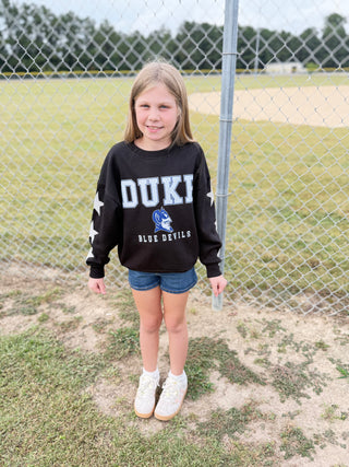 Duke Blue Devils Kids Star Sleeve Pullover