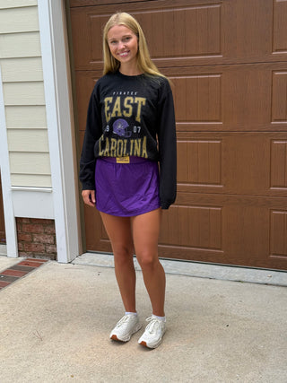 ECU black crewneck
