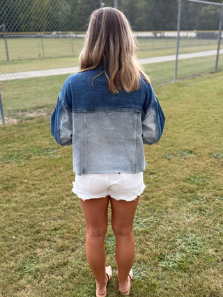 Ombré Denim Jacket