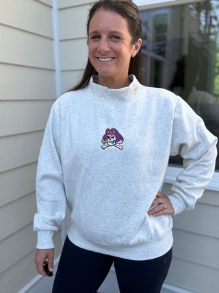 ECU Pirate Mockneck