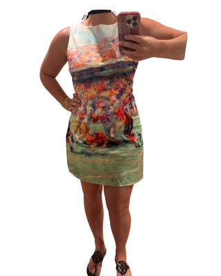 Abstract Football Mini Dress