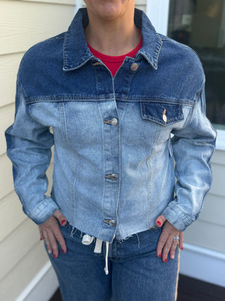 Ombré Denim Jacket