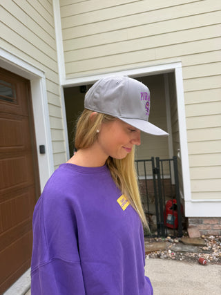 Grey ECU Pirates Football Hat