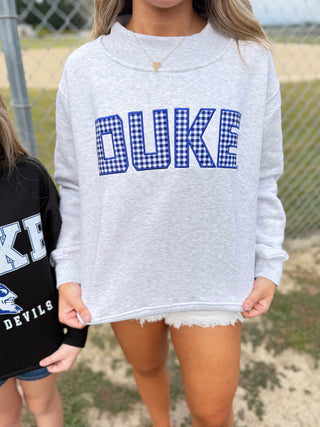 Duke Gingham Mockneck