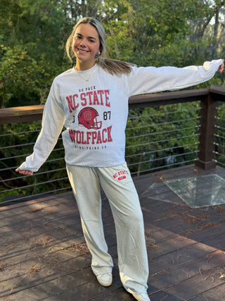 NC State Crewneck Sweatshirt- Girl Tribe Co
