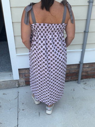 Lavender Polka Dot Dress