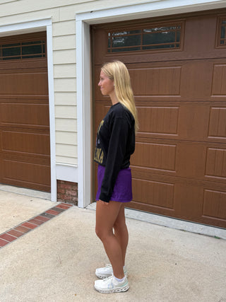 ECU black crewneck