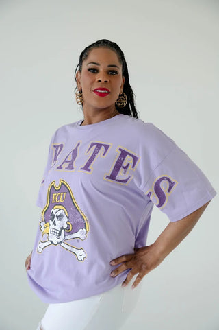 Pirates Oversized Lavender T-Shirt