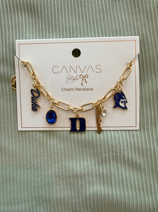 Duke Blue Devils Charm Necklace