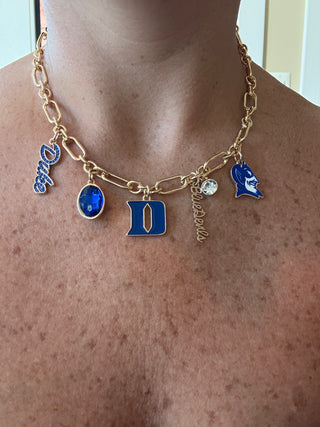 Duke Blue Devils Charm Necklace