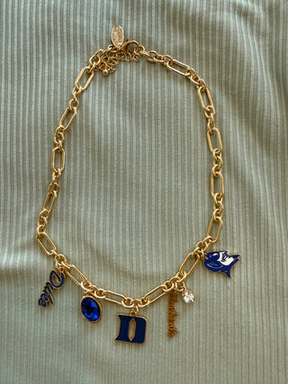 Duke Blue Devils Charm Necklace