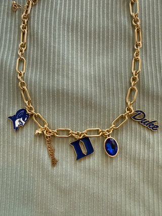 Duke Blue Devils Charm Necklace
