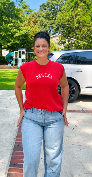 Yeehaw Mock Neck Short Sleeve Top