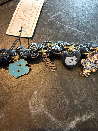 UNC Scarf Charm Bracelet- Canvas Style