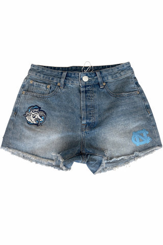 UNC Denim Patch Shorts