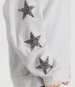 NC State Star Embellished Crew Sweatshirt