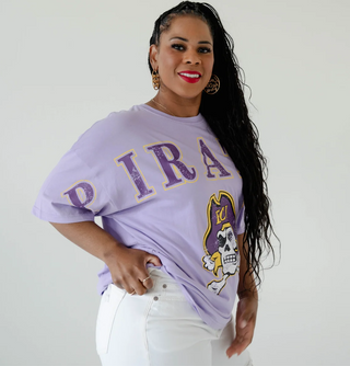 Pirates Oversized Lavender T-Shirt