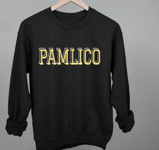 Pamlico embroidered crewneck in black