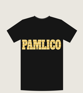 Pamlico in Gingham tee on black